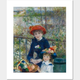 Two Sisters (On the Terrace) by Auguste Renoir Posters and Art